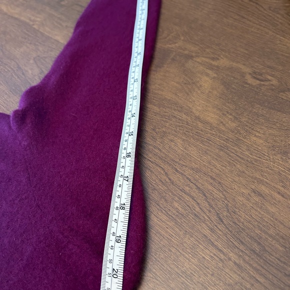 Burgundy cashmere V-neck sweater xl - Picture 5 of 10